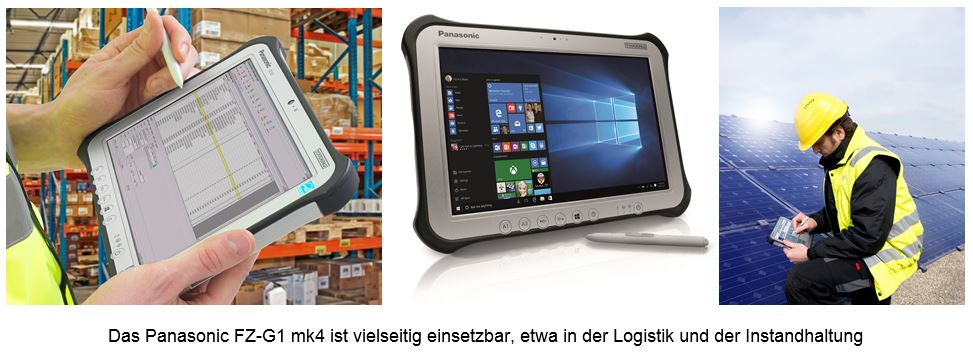 Das Panasonic FZ-G1 mk4 ist vielseitig einsetzbar, etwa in der Logistik und der Instandhaltung (Bild Das Panasonic FZ-G1 mk4 ist vielseitig einsetzbar, etwa in der Logistik und der Instandhaltung (Bild