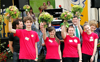 Teilnehmer des Jugendcup der Floristen in Tirschenreuth