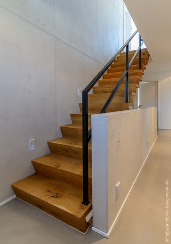 Wandgestaltung in Beton-Optik (Bildquelle: @Wandkunst Köglmeier)