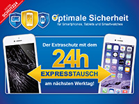 Mobilgeräte bei Beschädigung einfach und unkompliziert innerhalb von 24 Stunden austauschen Mobilgeräte bei Beschädigung einfach und unkompliziert innerhalb von 24 Stunden austauschen