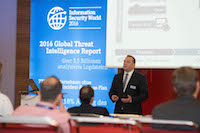 Marco Bolliger, NTT Com Security, auf der Information Security World 2016 (Quelle: NTT Com Security)