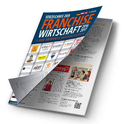 Schnell geeignete Gründungskonzepte finden - mit dem Verzeichnis der FranchiseWirtschaft 2016/2017 Schnell geeignete Gründungskonzepte finden - mit dem Verzeichnis der FranchiseWirtschaft 2016/2017