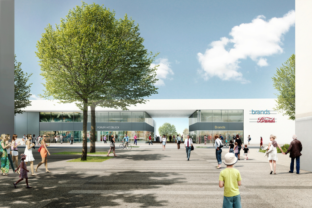 Auf dem ehemaligen Gelände der Firma Hitzbleck entsteht ein neues Einkaufszentrum. (Bildquelle: @Fot Auf dem ehemaligen Gelände der Firma Hitzbleck entsteht ein neues Einkaufszentrum. (Bildquelle: @Fot