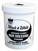 Black & White Genuine Pluko Hair Dressing Pomade - für den Vampir-Look Black & White Genuine Pluko Hair Dressing Pomade - für den Vampir-Look