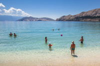 Badestrand auf der Insel Krk, Foto: Frank Heuer