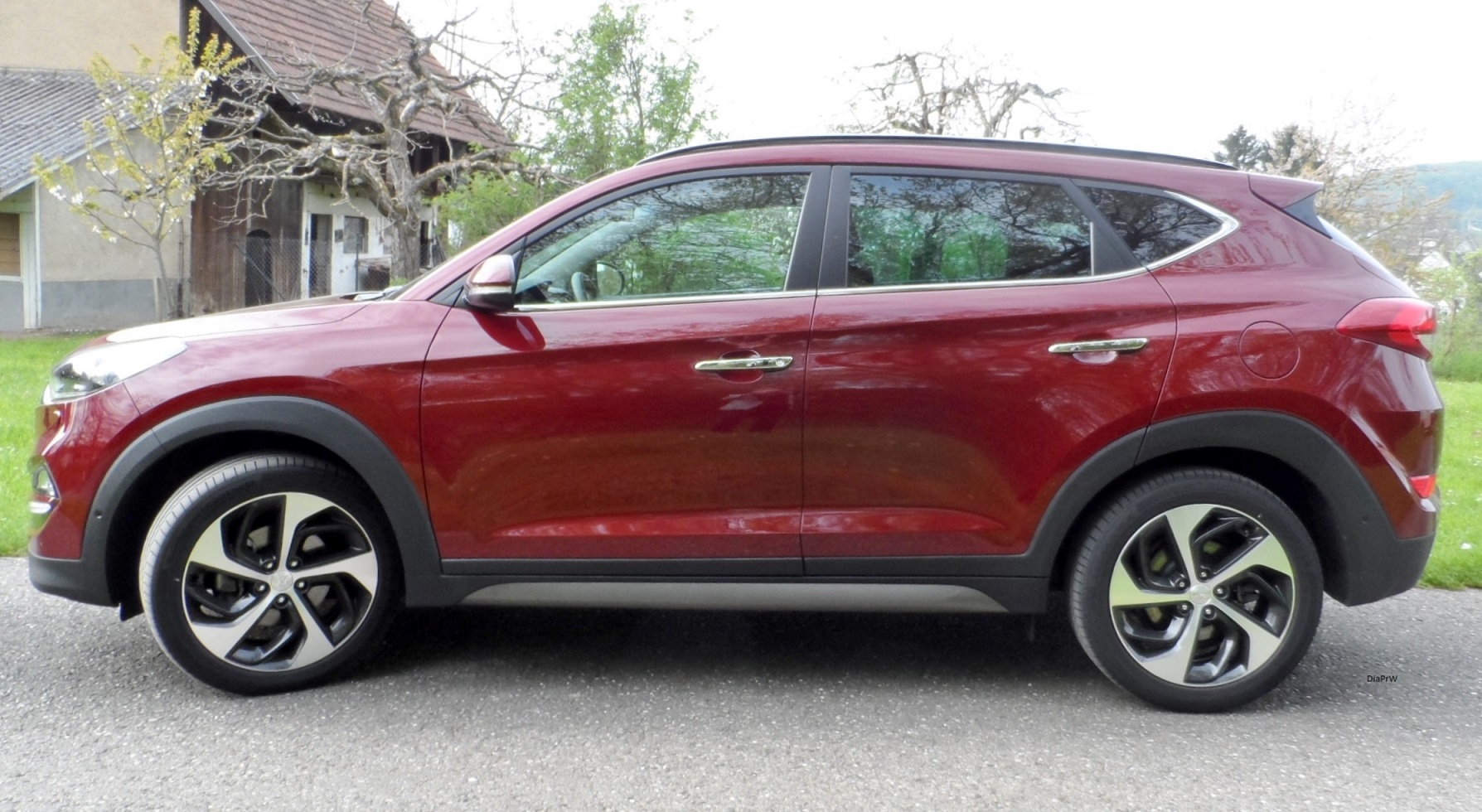 Sportlich-schnittiges Styling: Hyundai Tucson. (Foto: Presseweller) Sportlich-schnittiges Styling: Hyundai Tucson. (Foto: Presseweller)