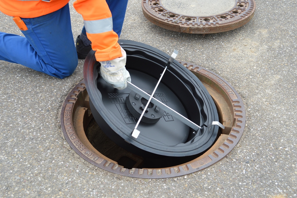 coalsi Aquastop verhindert den ungewollten Zulauf von Regenwasser in Kanalsysteme. Bild: coasli