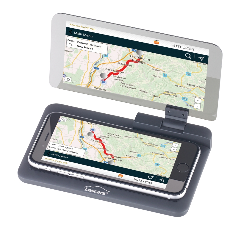 Lescars Universal-Head-up-Display V2 für Smartphones bis 13,9 cm (5,5"), www.pearl.de Lescars Universal-Head-up-Display V2 für Smartphones bis 13,9 cm (5,5"), www.pearl.de