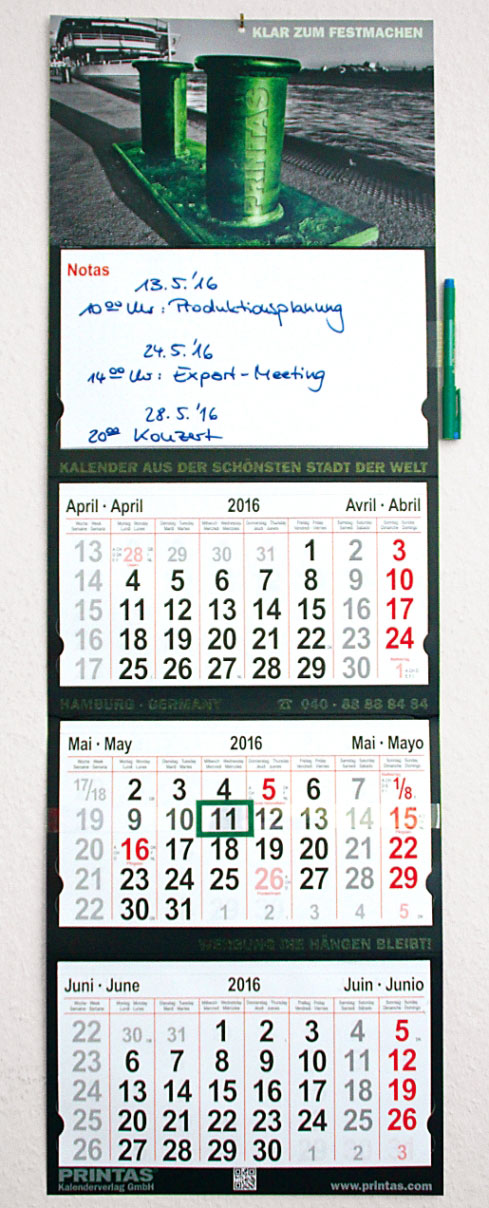 PRINTAS Notizblock-Kalender"Notas" PRINTAS Notizblock-Kalender"Notas"