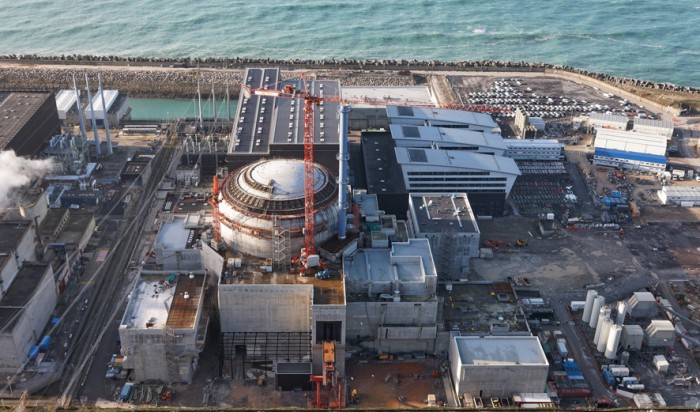 Die Baustelle des EPR-Reaktors Flamanville: Die Bauverzögerung beträgt sechs Jahre.