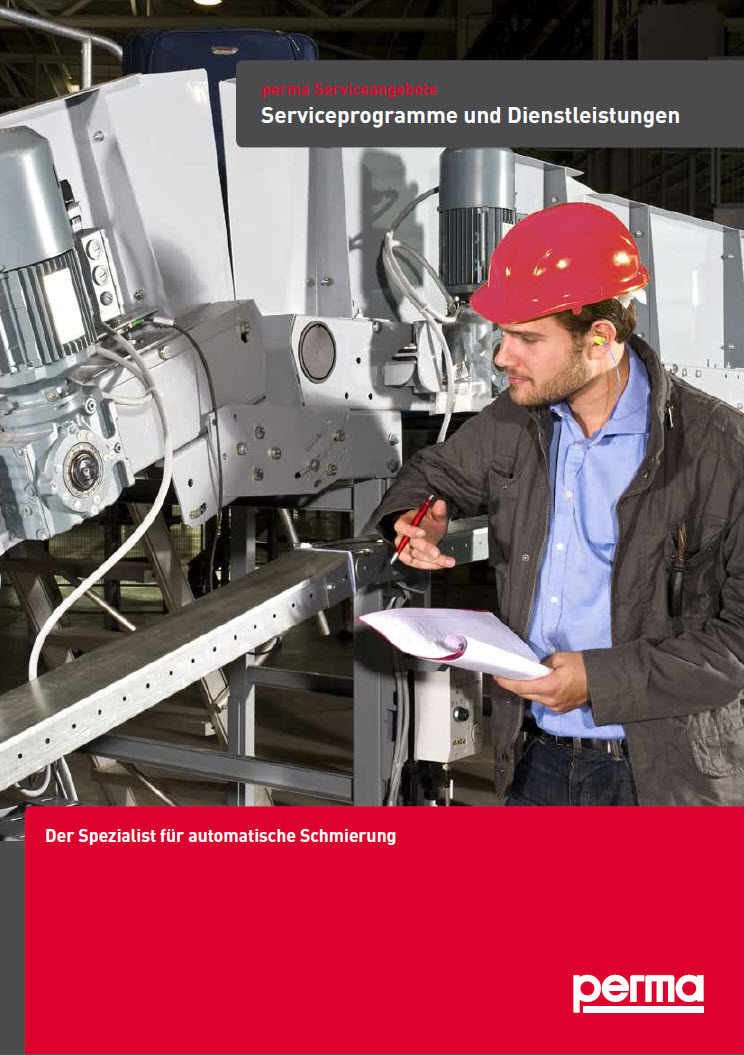 Flyer: perma SERVICE - Serviceprogramme und Dienstleistungen