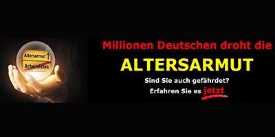 Altersarmut kann Sie auch betreffen - Mehr dazu in unserem Webinar Altersarmut kann Sie auch betreffen - Mehr dazu in unserem Webinar
