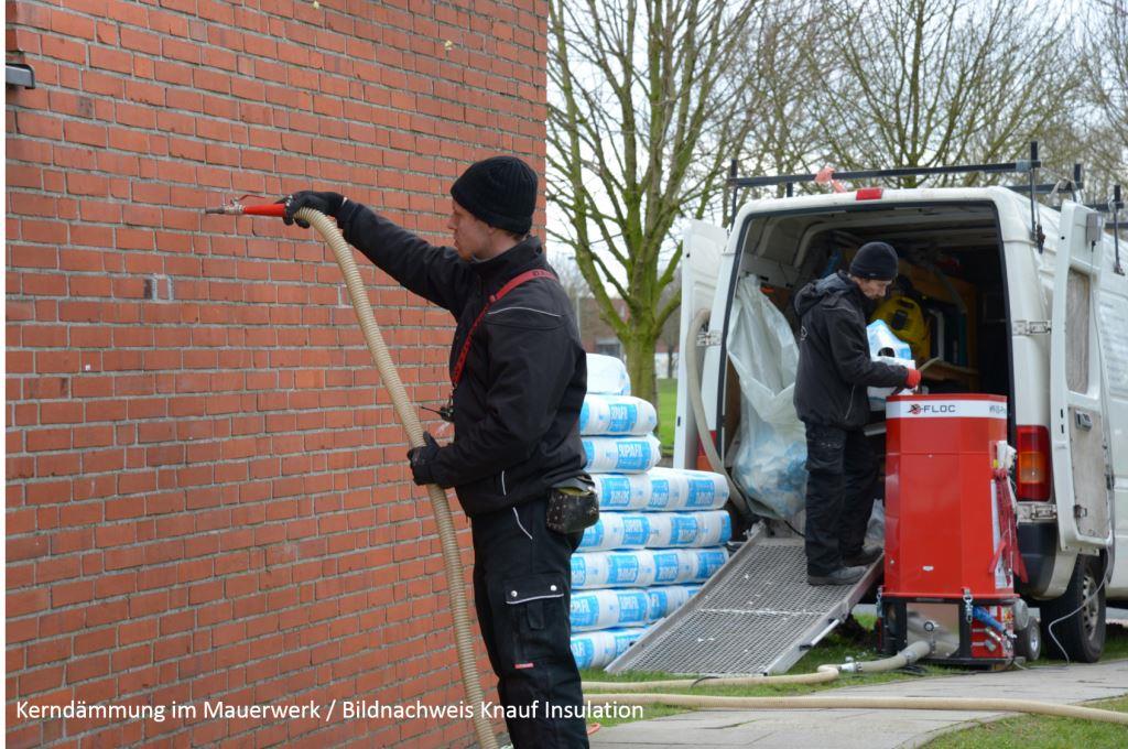 Dämmung von zweischaligen Mauerwerk (Bildquelle: Knauf Insulation)
