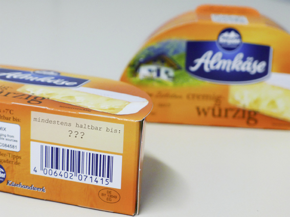 Viele Käseprodukte sind auch nach Ablauf des Mindesthaltbarkeitsdatums noch zum Verzehr geeignet. (B