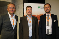 Die Organisatoren des Forums (von links) Dr. Stefan Krampe, Lars Holstein und Florian Hilti. Die Organisatoren des Forums (von links) Dr. Stefan Krampe, Lars Holstein und Florian Hilti.
