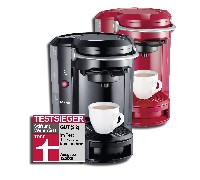 Der Kaffee-Padautomat „Café Fino“ KA 5155/6 von SEVERIN ist mit der Note GUT (2,2) Testsieger . Der Kaffee-Padautomat „Café Fino“ KA 5155/6 von SEVERIN ist mit der Note GUT (2,2) Testsieger .