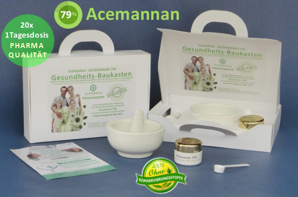 Gesundheits-Baukasten Aloe Vera Acemannan 700 Gesundheits-Baukasten Aloe Vera Acemannan 700