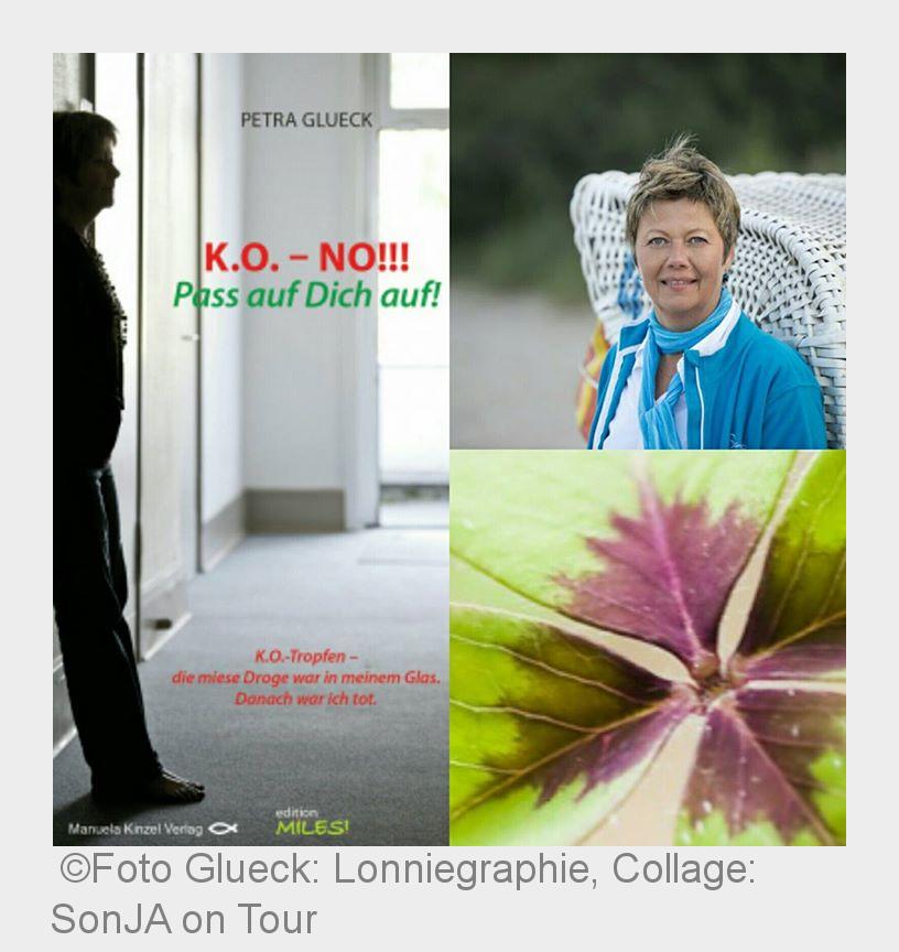 Autorin Petra Glueck (Bildquelle: Foto Glueck: Lonniegraphie, Collage: SonJA on Tour) Autorin Petra Glueck (Bildquelle: Foto Glueck: Lonniegraphie, Collage: SonJA on Tour)