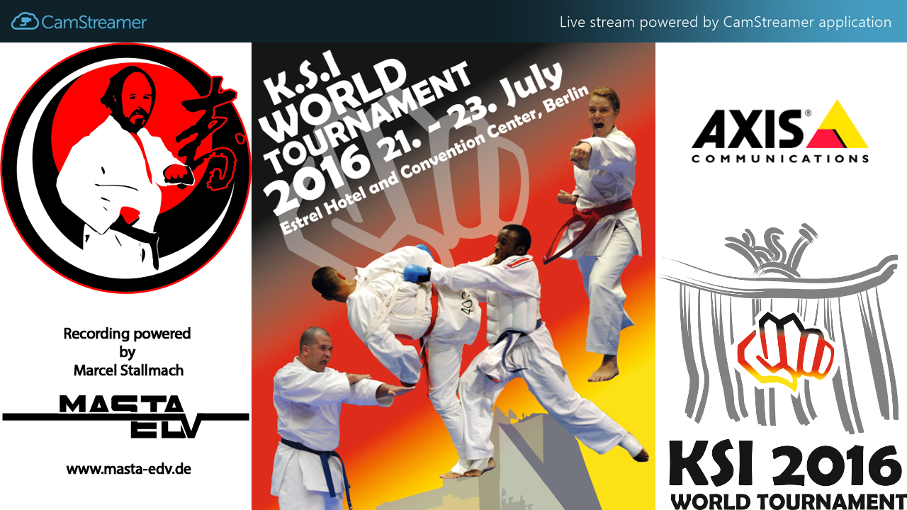 Axis Kamerasübertragen Karate Weltmeisterschaft auf YouTube Axis Kamerasübertragen Karate Weltmeisterschaft auf YouTube