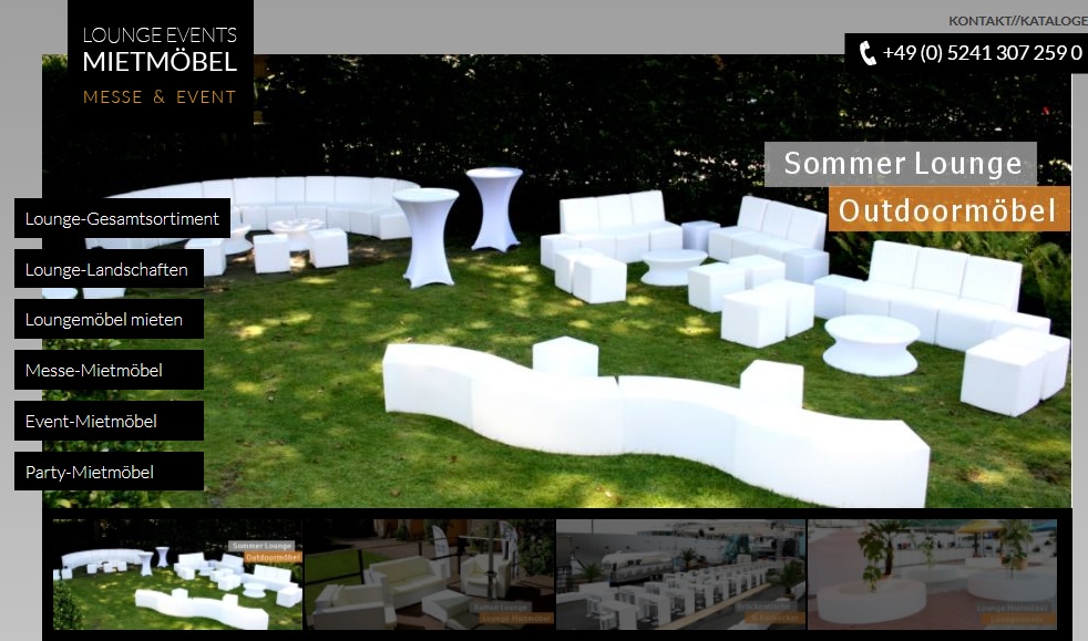 Die Gartenparty mit stylischen und bequemen Sommerparty-Möbeln aufpeppen.