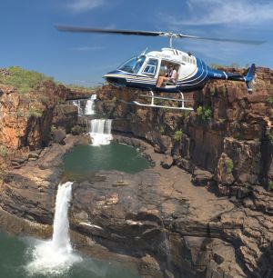 Helispirit flying over Mitchell Falls (c)BJK Photo Helispirit flying over Mitchell Falls (c)BJK Photo