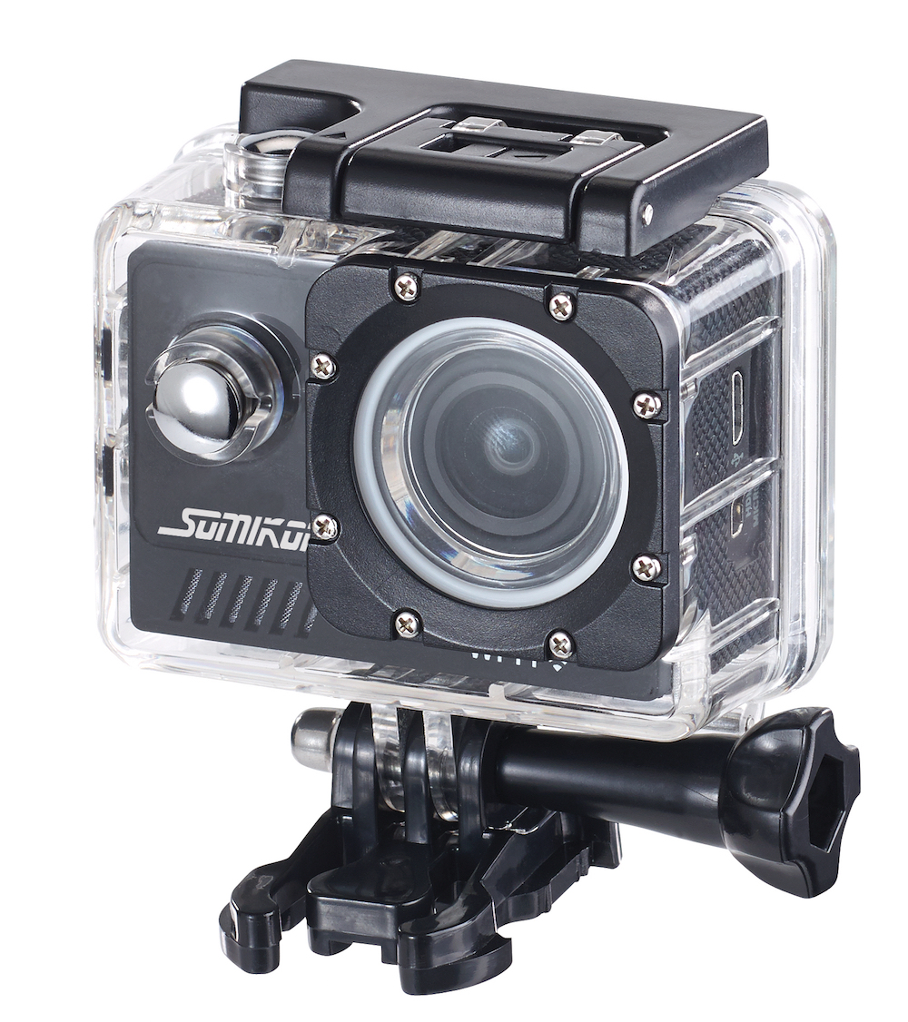 4K-Action-Cam mit Unterwassergehäuse
