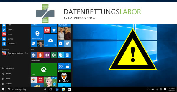 Datenrettungslabor.de - Update von Windows 10 ohne Datenverlust