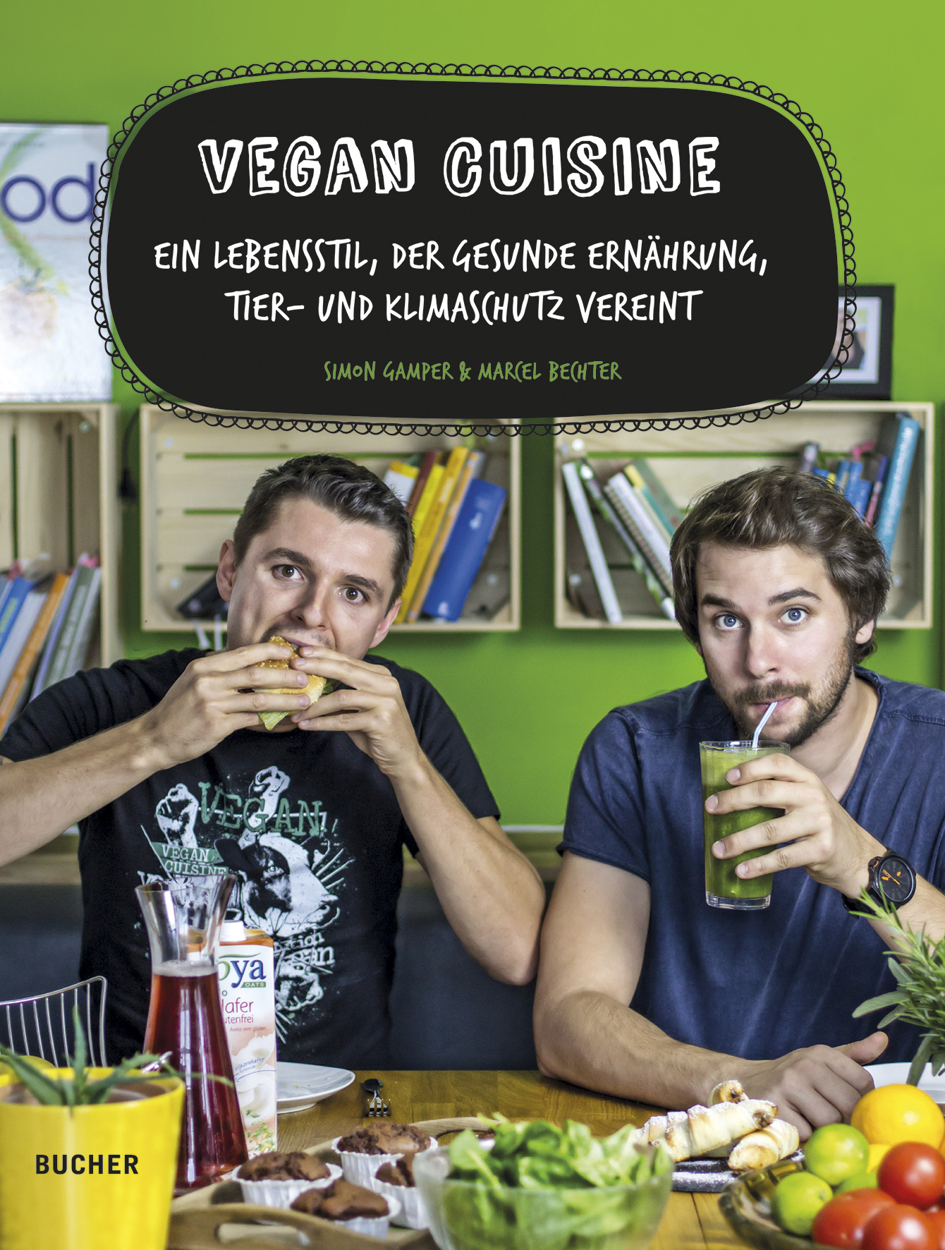 Simon Gamper& Marcel Bechter auf dem Titelbild von"Vegan Cuisine" Simon Gamper& Marcel Bechter auf dem Titelbild von"Vegan Cuisine"