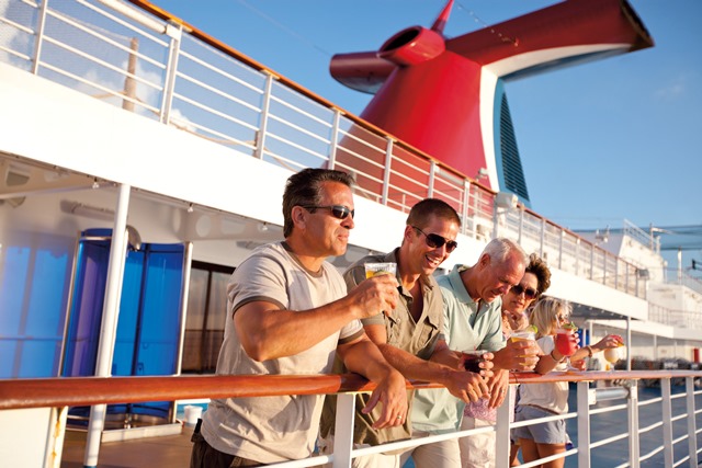 Gäste an Bord von Carnival Cruie Line