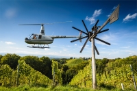 Helikopterflug über der Steirischen Toskana