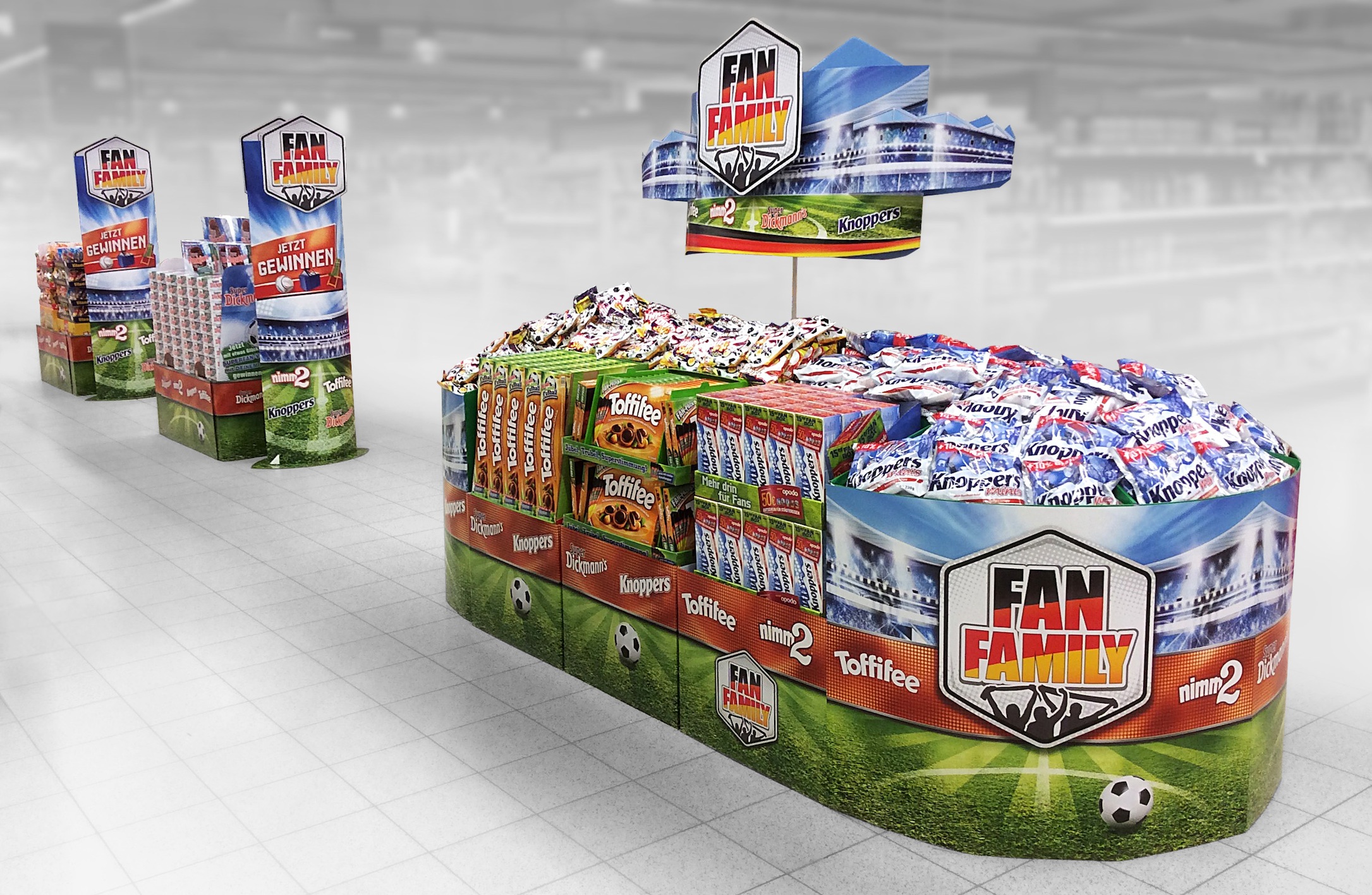 "Stadionatmosphäre am Point of Sale" - die aufmerksamkeitsstarke Erlebnisplatzierung von D