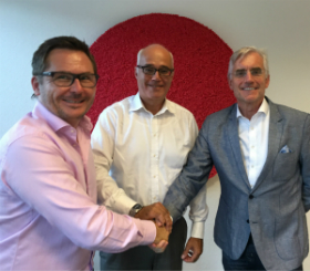 Von links n. rechts: B. Polenske (salesworker.com), C. Fröhlich u. A. Bromkamp (beide Call & Sales)