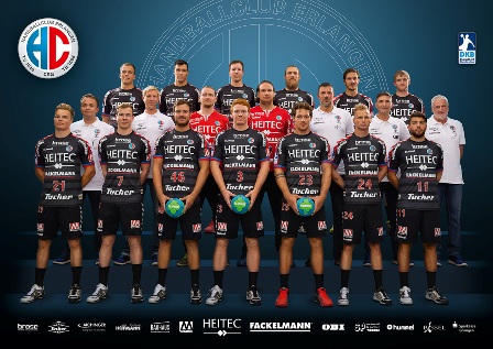 (Foto: hl-studios, Erlangen): HC Erlangen - 1. DKB Handball-Bundesliga Mannschaftsfoto 2016/17 