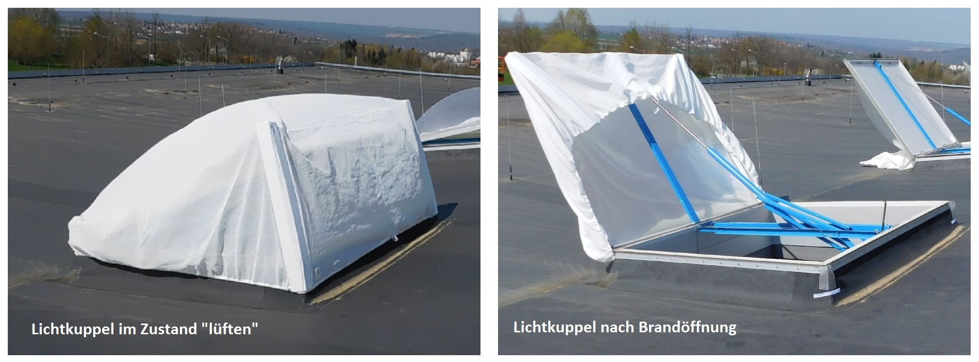 Die Insektenschutznetze von Jaku-net sind wind- und wetterfest und entsprechen den Brandschutzauflag