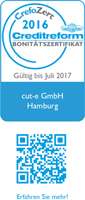 cut-e erhält Bonitätszertifikat CrefoZert cut-e erhält Bonitätszertifikat CrefoZert