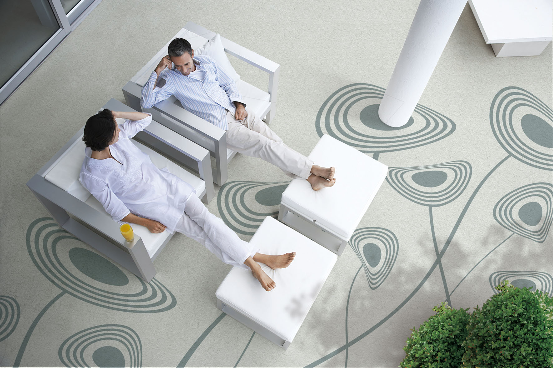 Einen Balkon nach Wunsch ermöglicht die Triflex Versiegelung in kreativem Design. Einen Balkon nach Wunsch ermöglicht die Triflex Versiegelung in kreativem Design.