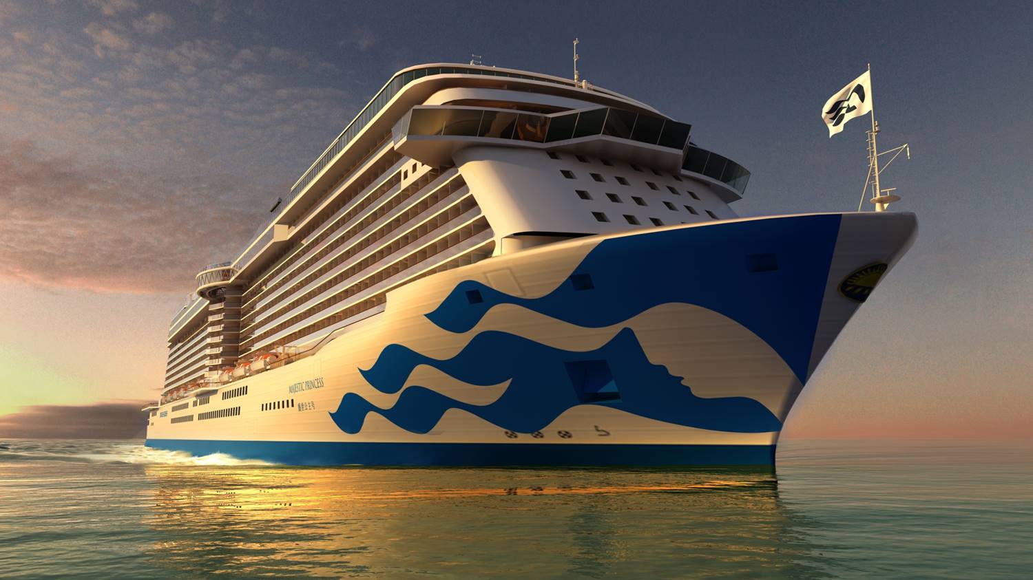 Die Majestic Princess in einer Anmiation Die Majestic Princess in einer Anmiation