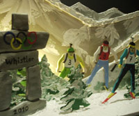 Panoramaleuchte mit Sportmotiv „Biathlon“ Panoramaleuchte mit Sportmotiv „Biathlon“
