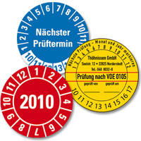 Prüfplaketten von HEIN Prüfplaketten von HEIN