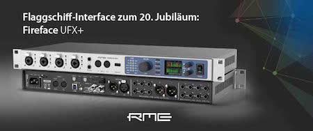 RME präsentiert das  Fireface UFX+ mit Unterstützung für USB 3 und Thunderbolt.