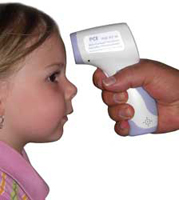Das Fieberthermometer PCE-FIT 10 im Einsatz Das Fieberthermometer PCE-FIT 10 im Einsatz