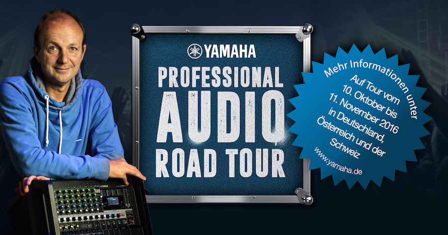Auf der Yamaha Pro Audio Road-Tour gibt Experte Gerd Drücker Tipps zur Beschallung. Auf der Yamaha Pro Audio Road-Tour gibt Experte Gerd Drücker Tipps zur Beschallung.