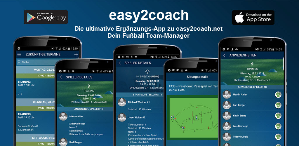 easy2coach Team-Manager App easy2coach Team-Manager App