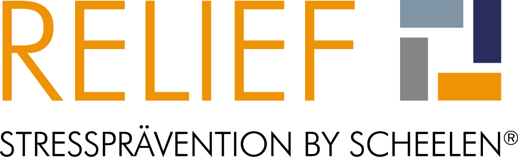 Logo: RELIEF Stressprävention by Scheelen®