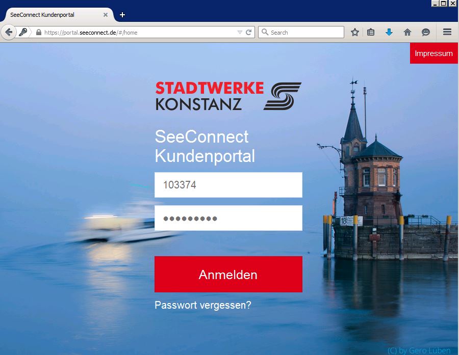Kundenportal der Stadtwerke Konstanz Kundenportal der Stadtwerke Konstanz