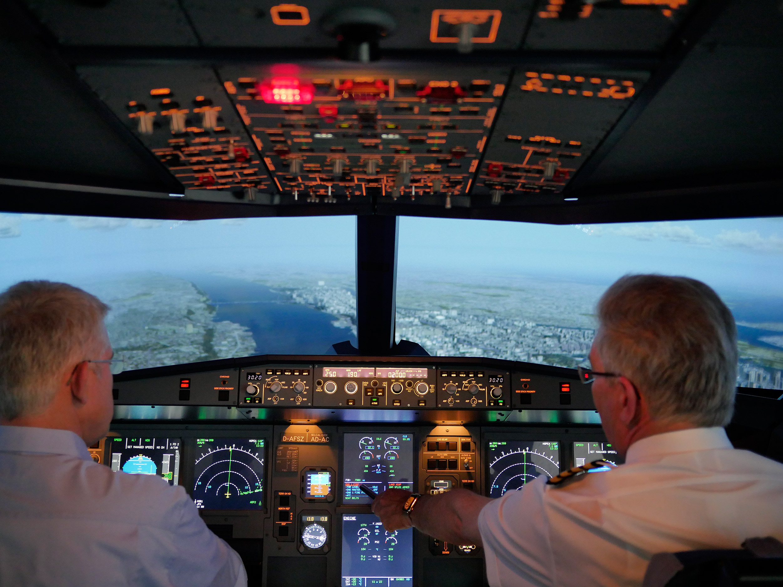 Stress-Coaching für Führungskräfte im A320-Simulator