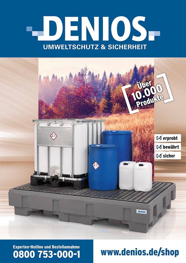 Der neue DENIOS Katalog erscheint in der ersten Septemberwoche