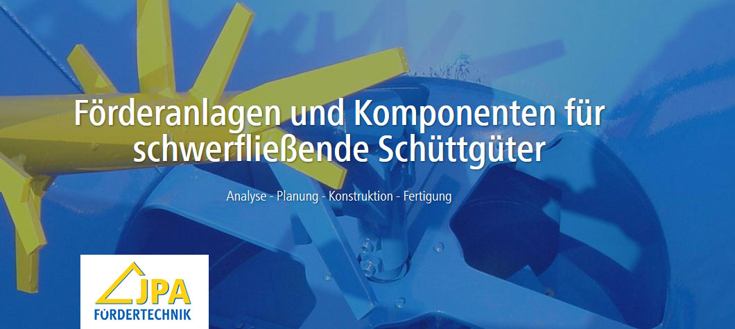 JPA Fördertechnik GmbH - Ihr Experte für Fördertechnik JPA Fördertechnik GmbH - Ihr Experte für Fördertechnik