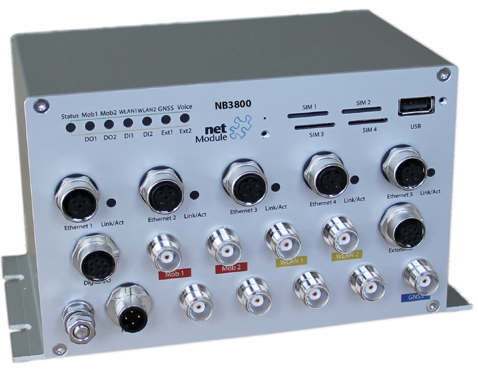 NB3800 MediaRail - Wireless Router für PWLAN, Entertainment und Condition Monitoring im Zug NB3800 MediaRail - Wireless Router für PWLAN, Entertainment und Condition Monitoring im Zug