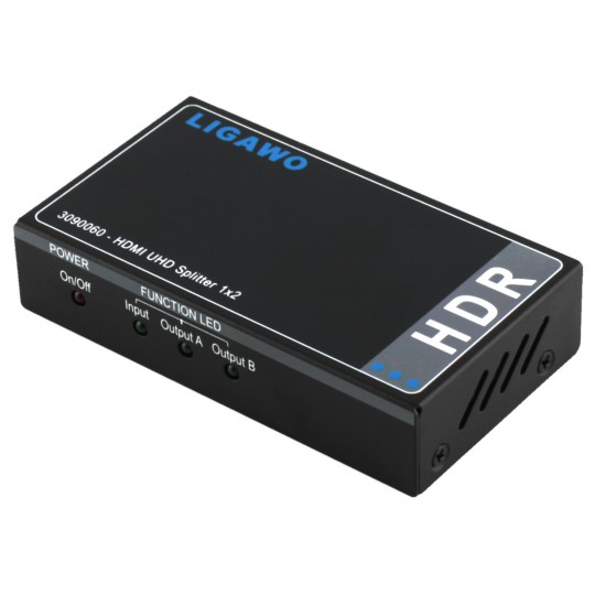 Ligawo ® 3090060 HDR HDMI Splitter 1x2 